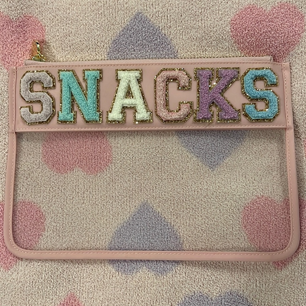 New Stoney Clover Lane Snacks Clear Flat Pouch